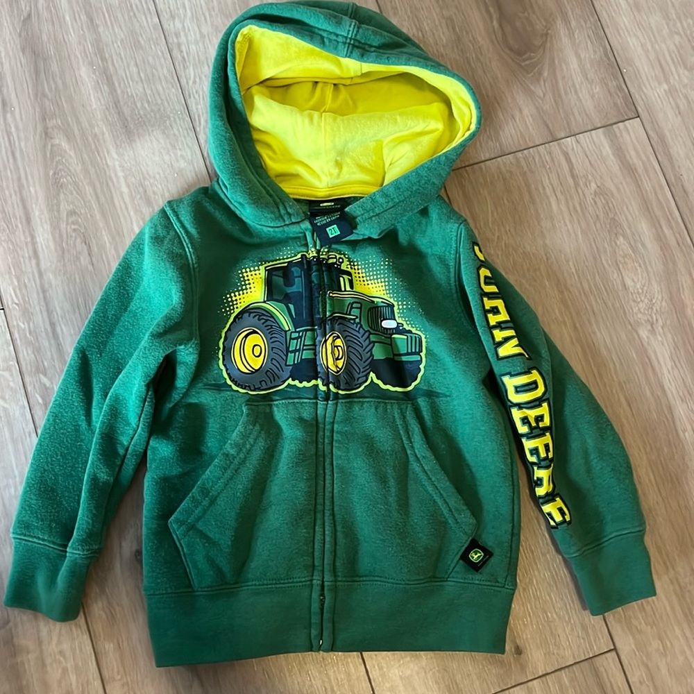 Toddler boy John Deere zip hoodie